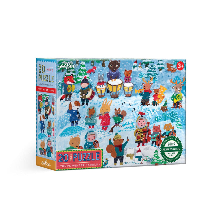Eeboo Holiday Yumi's Winter Carols 20 Pc Puzzle | eeBoo