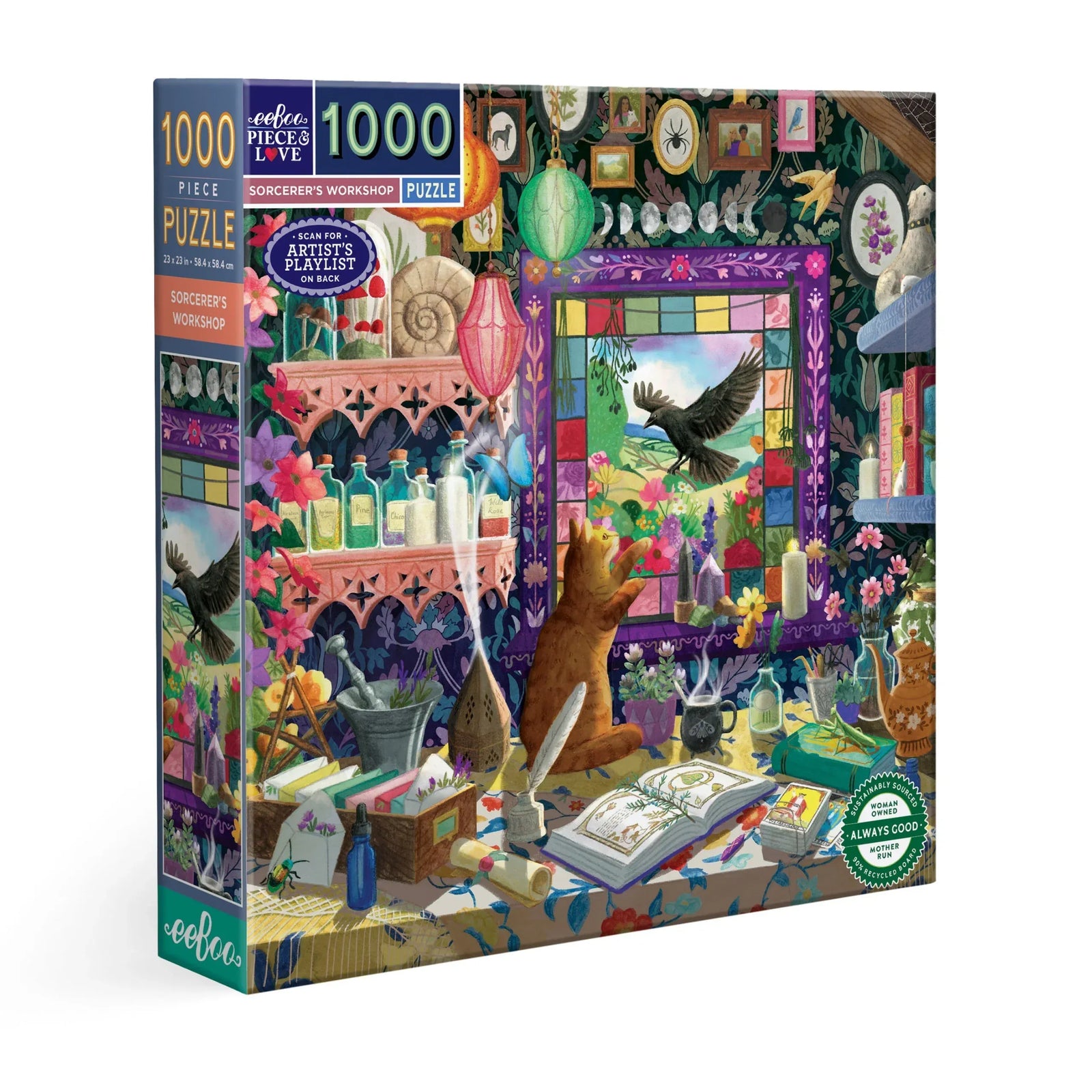 eeBoo Jigsaw Puzzles Sorcerer's Workshop 1000 Pc | eeBoo