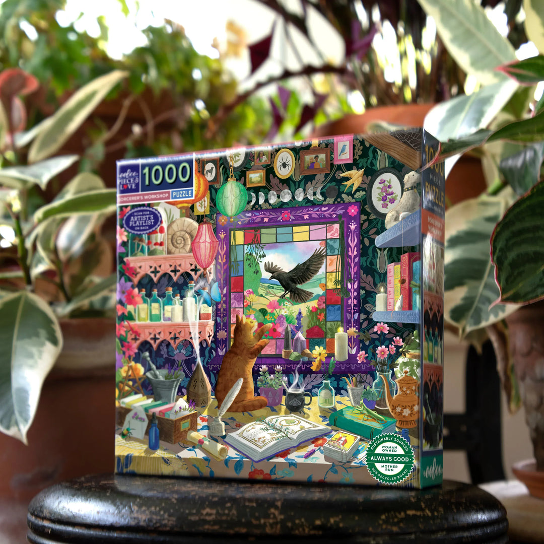 eeBoo Jigsaw Puzzles Sorcerer's Workshop 1000 Pc | eeBoo