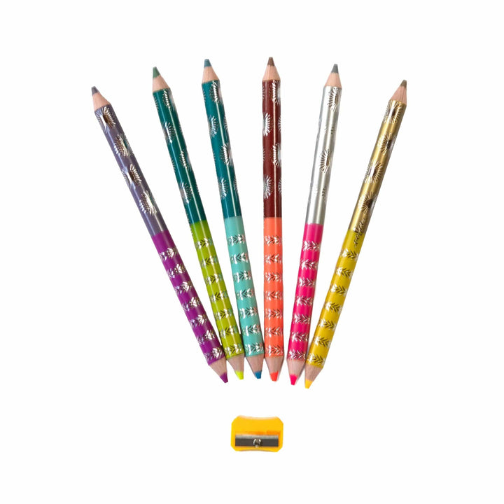 eeBoo Pen and Pencils King Fox 6 Jumbo Special Pencils | eeBoo