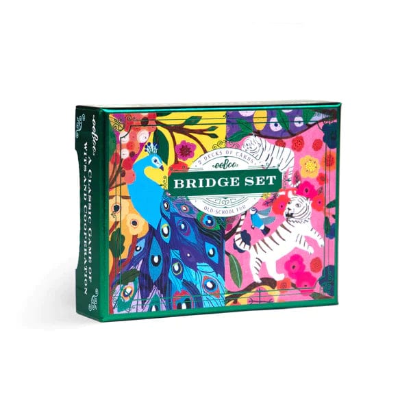 eeBoo Playing Cards Bridge Set - Monika's Peacocks