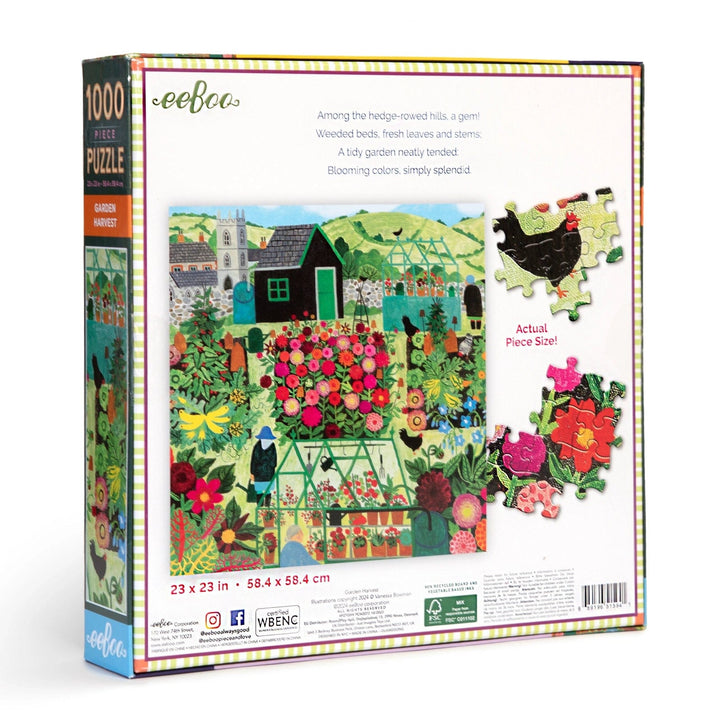 eeBoo Puzzle Garden Harvest 1000 Piece Puzzle | eeBoo