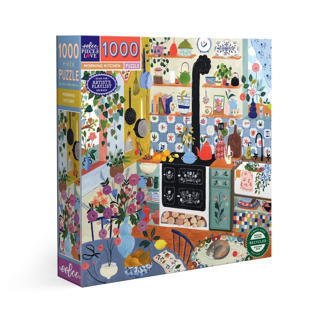 eeBoo Puzzle Morning Kitchen 1000 Piece Puzzle | eeBoo