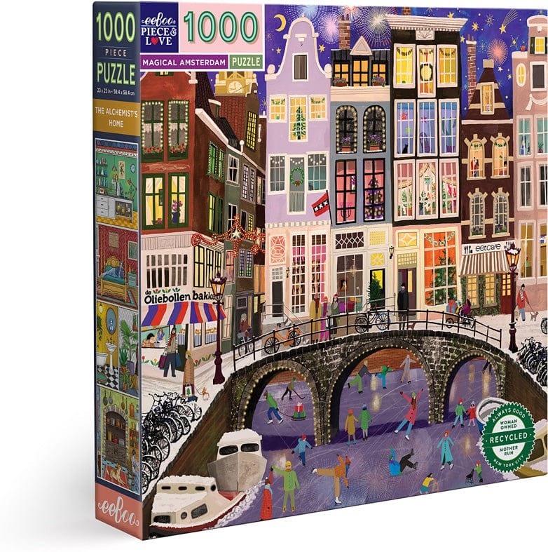 eeBoo Puzzles Magical Amsterdam - 1000 Piece Puzzle