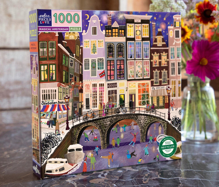 eeBoo Puzzles Magical Amsterdam - 1000 Piece Puzzle | eeBoo