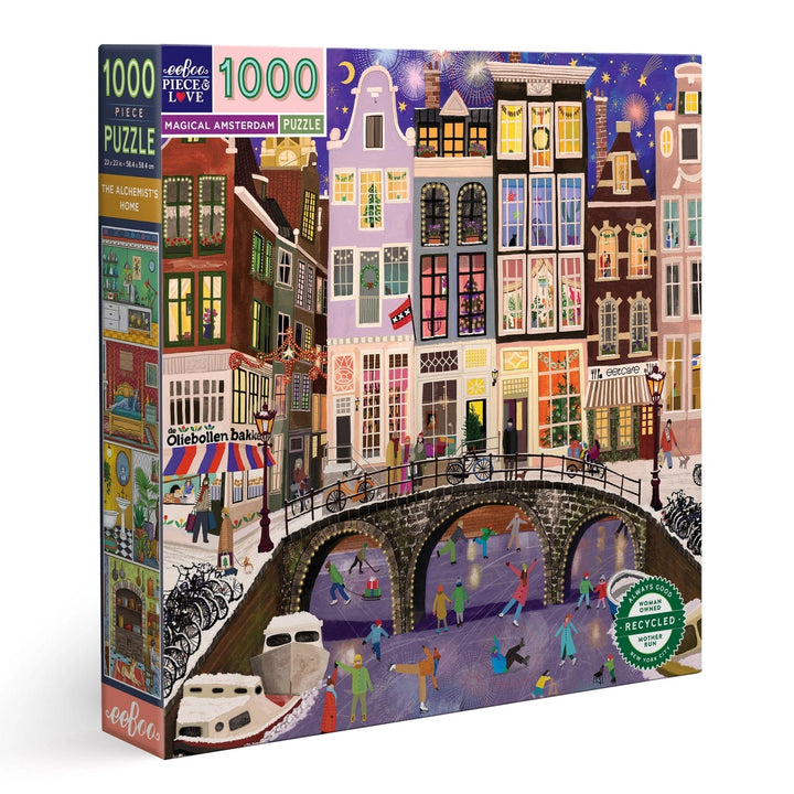 eeBoo Puzzles Magical Amsterdam - 1000 Piece Puzzle | eeBoo