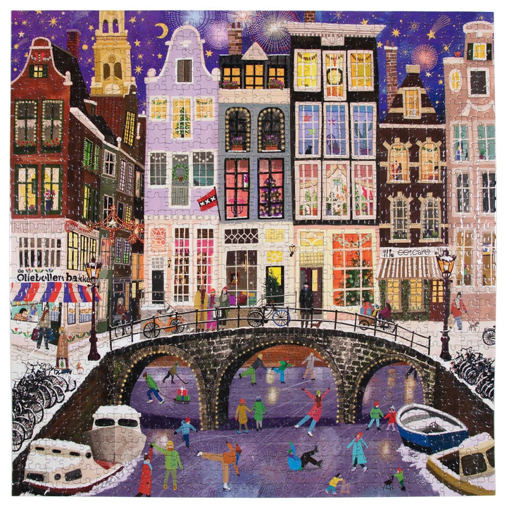 eeBoo Puzzles Magical Amsterdam - 1000 Piece Puzzle | eeBoo