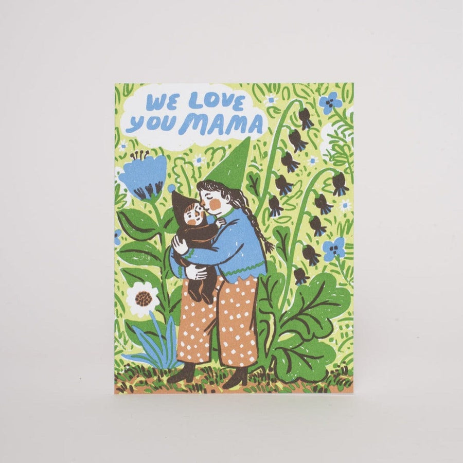 Egg Press Card Gnome Mama Love Card