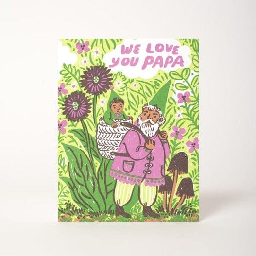 Egg Press Card Gnome Papa Love Card