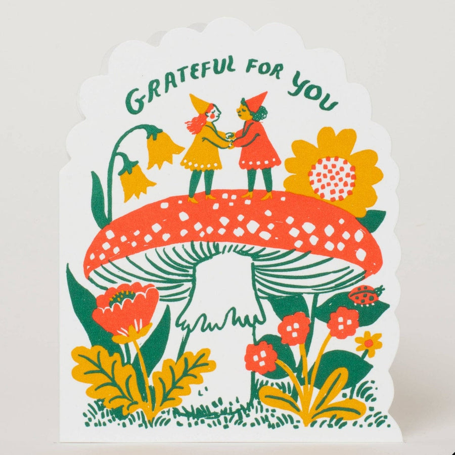 Egg Press Card Grateful Gnomes Card