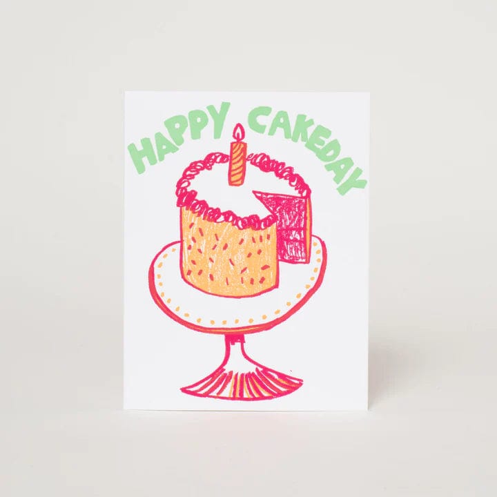 Egg Press Card Happy Cake Day Card
