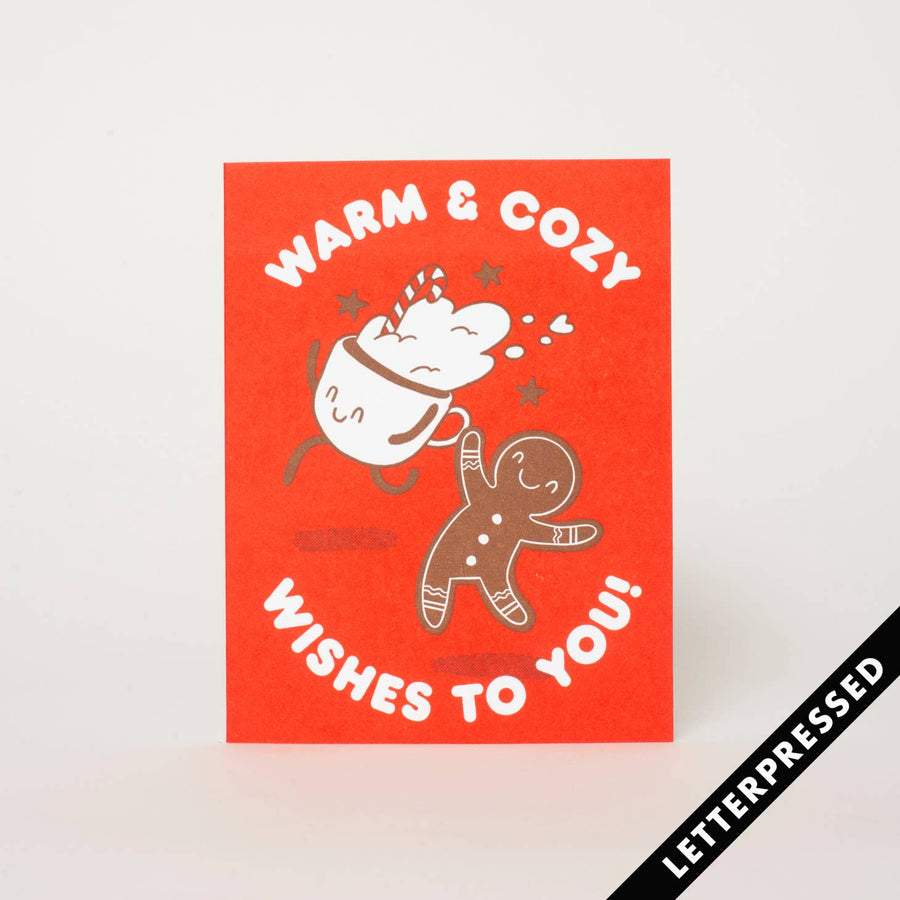 Egg Press Card Warm and Cozy Wishes