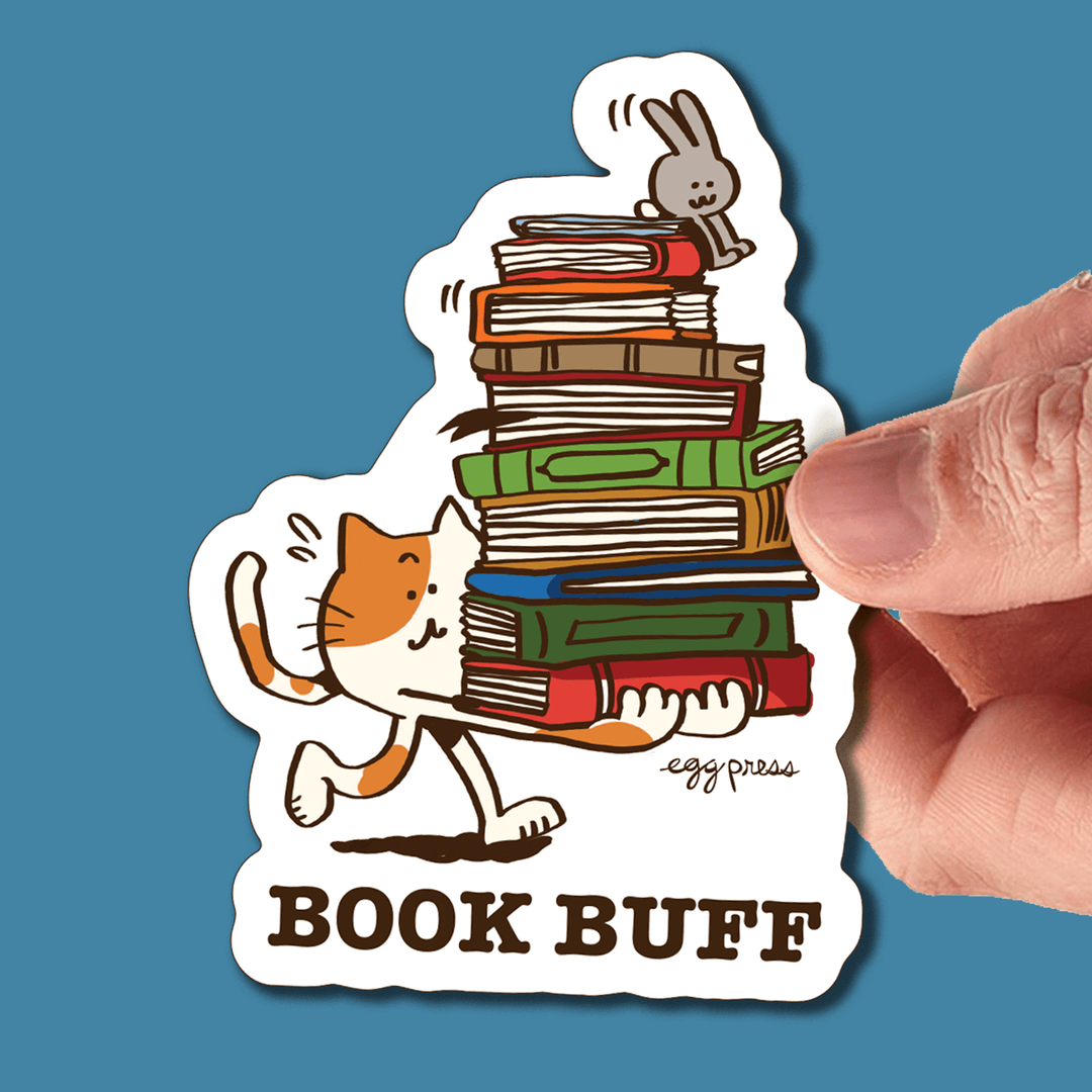 Egg Press Manufacturing Cards Book Buff Vinyl Sticker