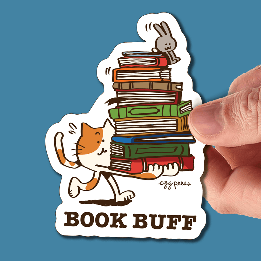 Egg Press Manufacturing Cards Book Buff Vinyl Sticker