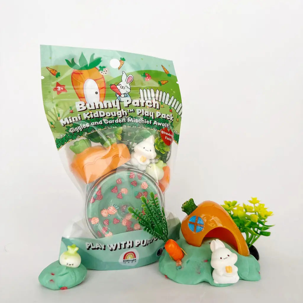 EGK Dough Dough Bunny Patch Mini KidDough Play Pack | Earth Grown KidDough