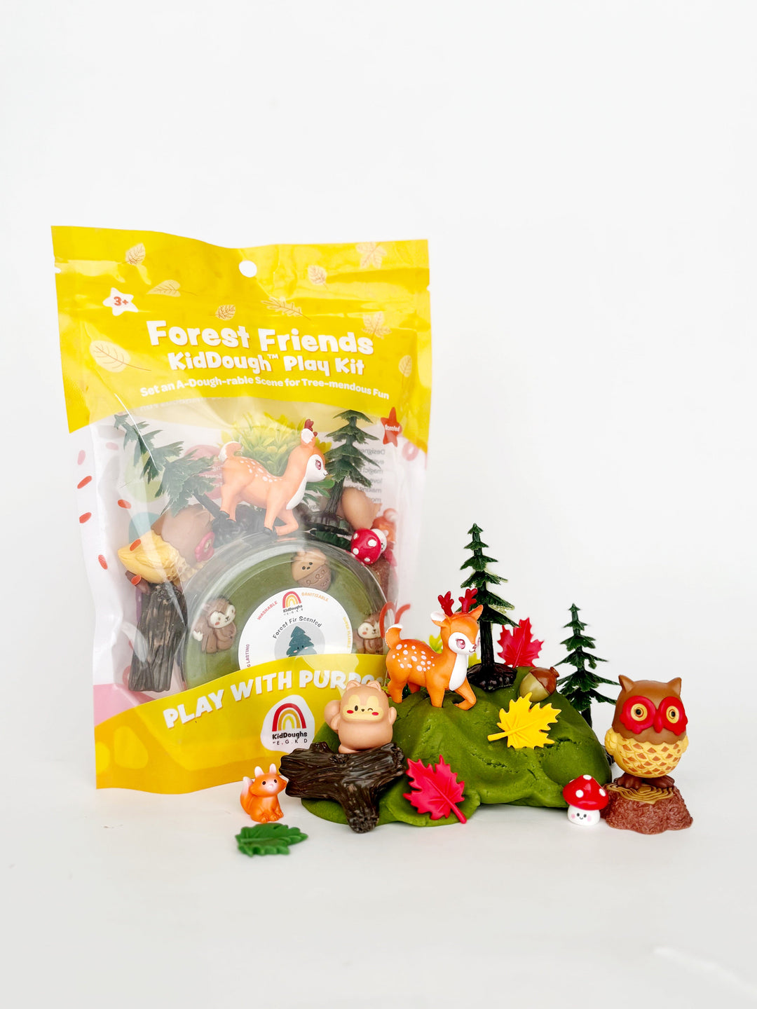 EGK Dough Dough Forest Friends KidDough Play Kit | Earth Grown KidDough