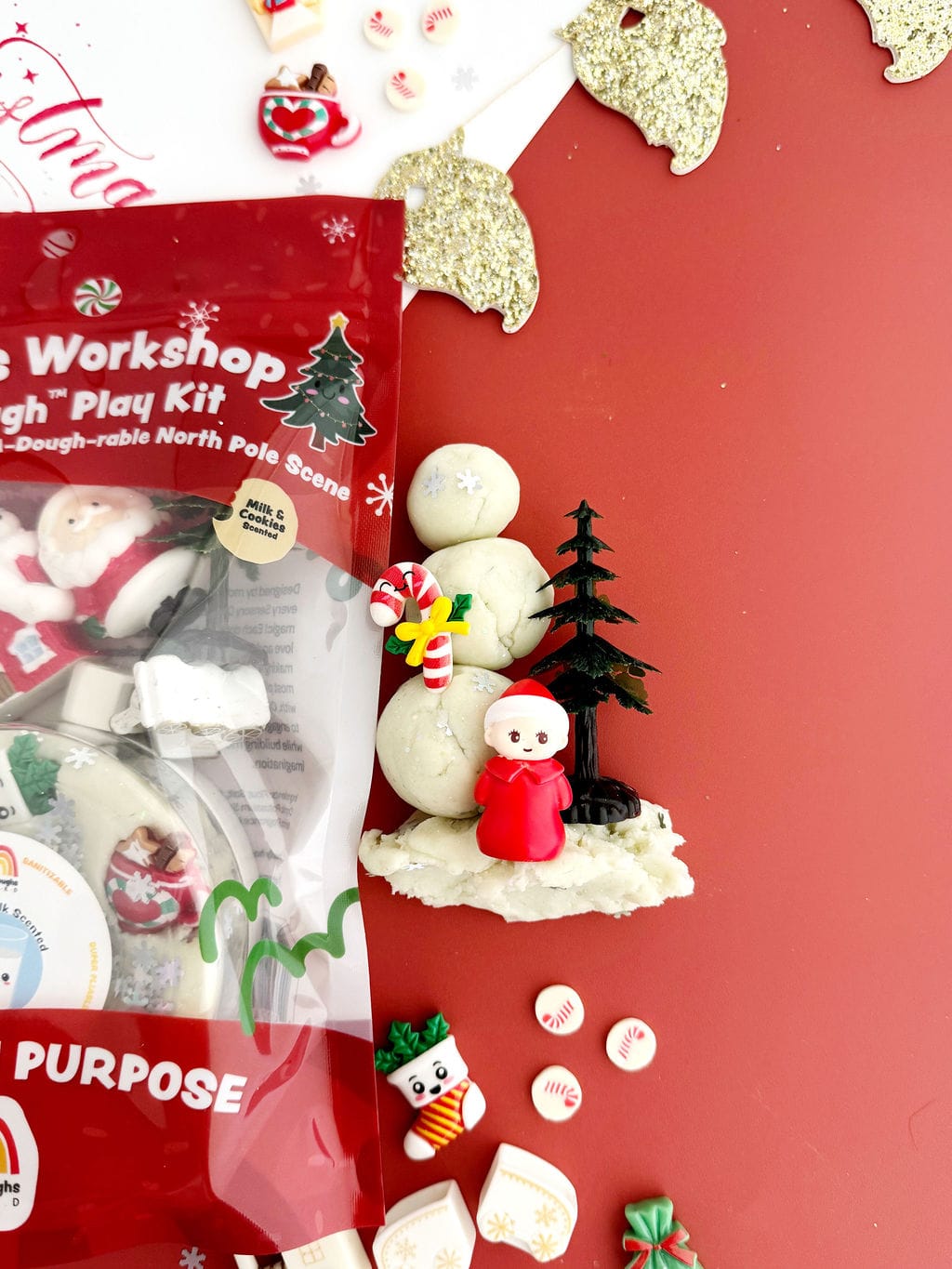 EGK Dough Dough Santa's Workshop KidDough Play Kit | Earth Grown KidDough