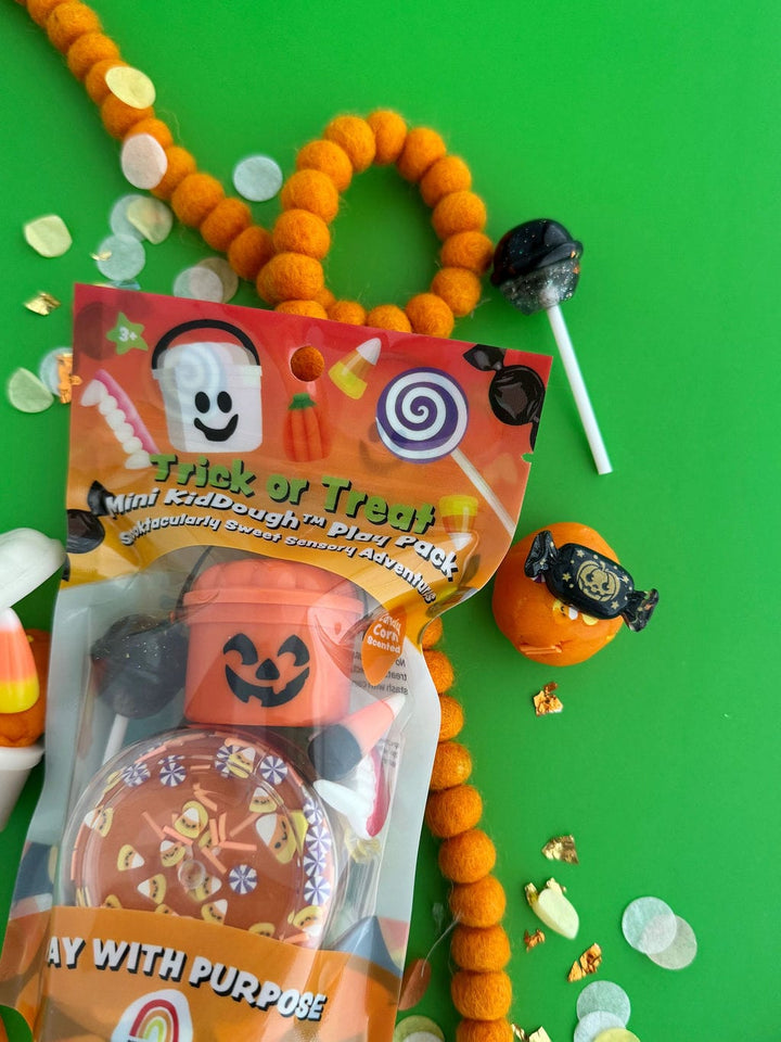 EGK Dough Dough Trick or Treat Mini KidDough Play Pack | Earth Grown KidDough