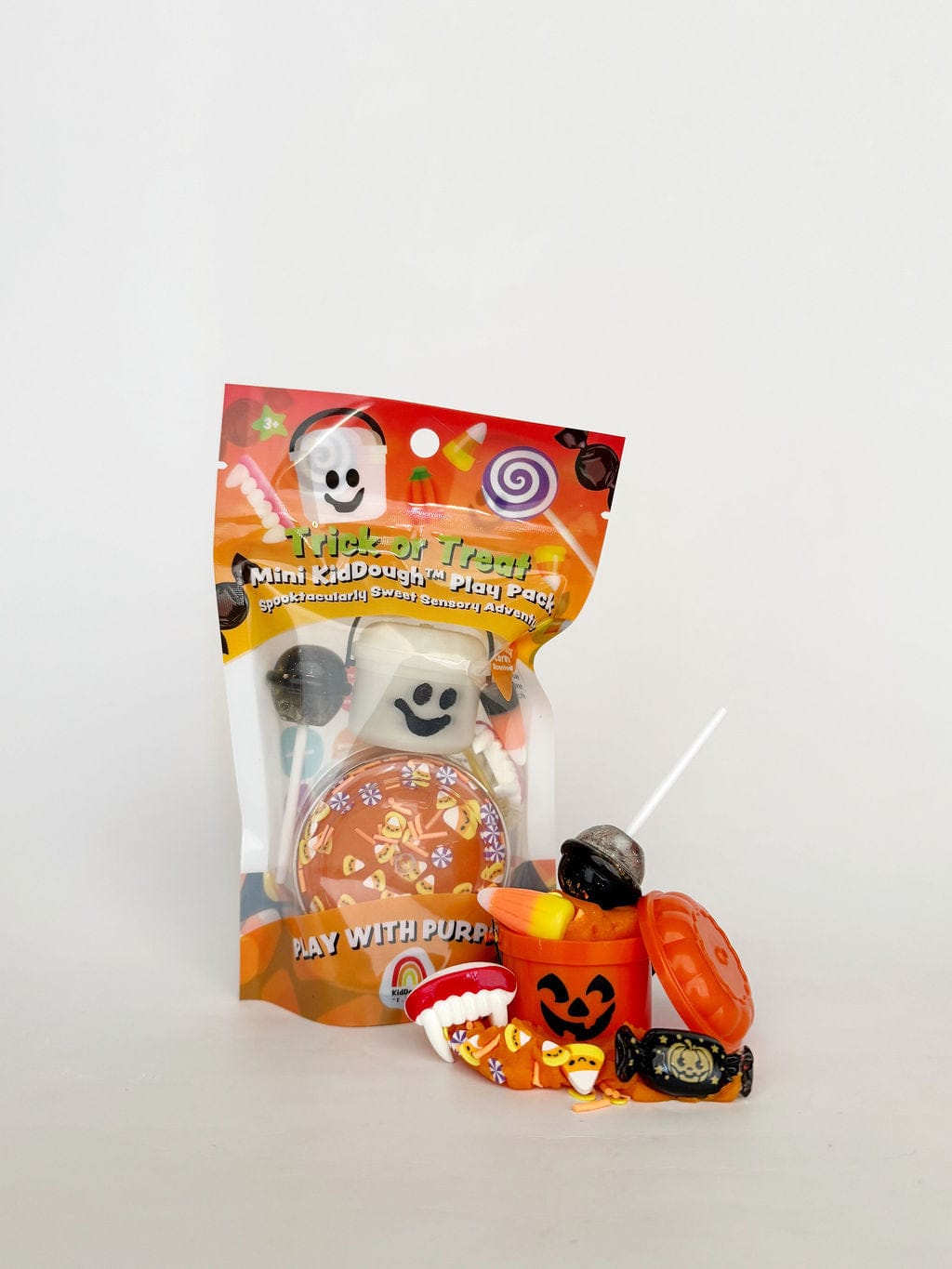 EGK Dough Dough Trick or Treat Mini KidDough Play Pack | Earth Grown KidDough
