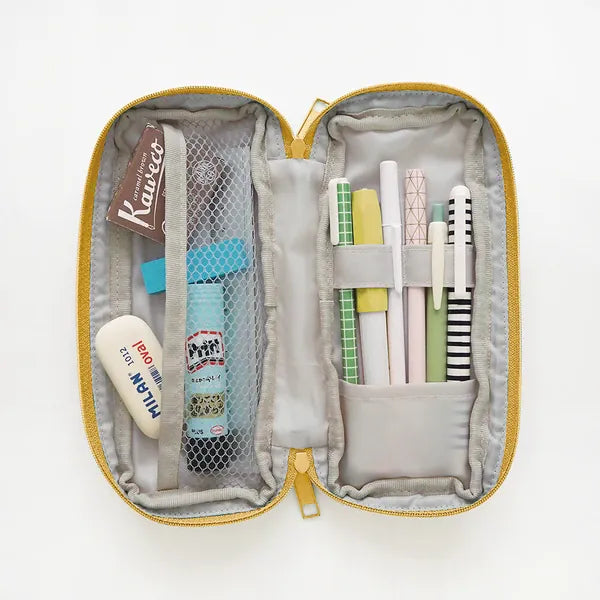 El Commun Bags Quilted Pen Case - Mustard