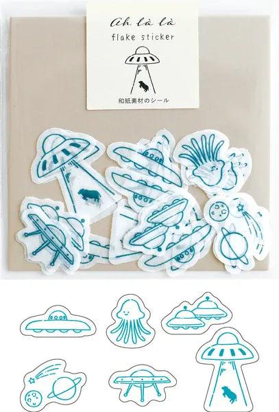 El Commun Cards Flake Stickers - Aliens