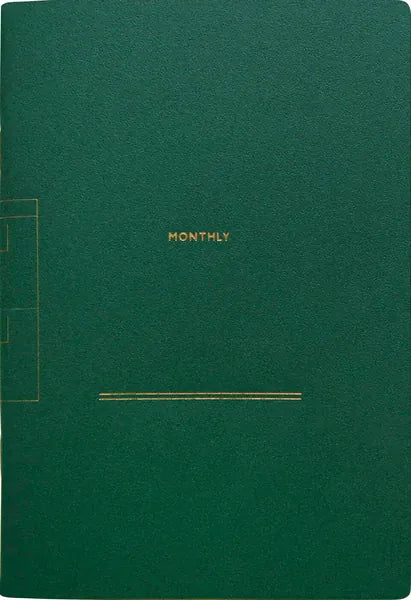 El Commun Paper Cotomo Monthly Undated Log Notebook in Green (B6)