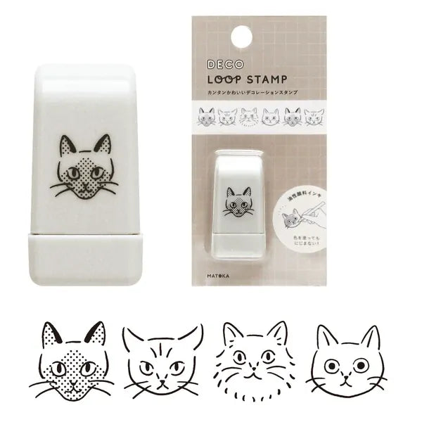 El Commun Paper Deco Loop Stamp - Kitty