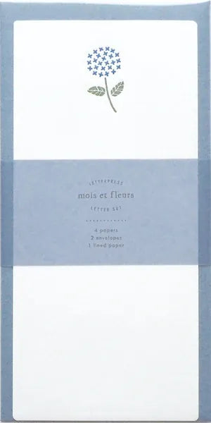 El Commun Paper Fleur Letter Set - Hydrangea (Ajisai)
