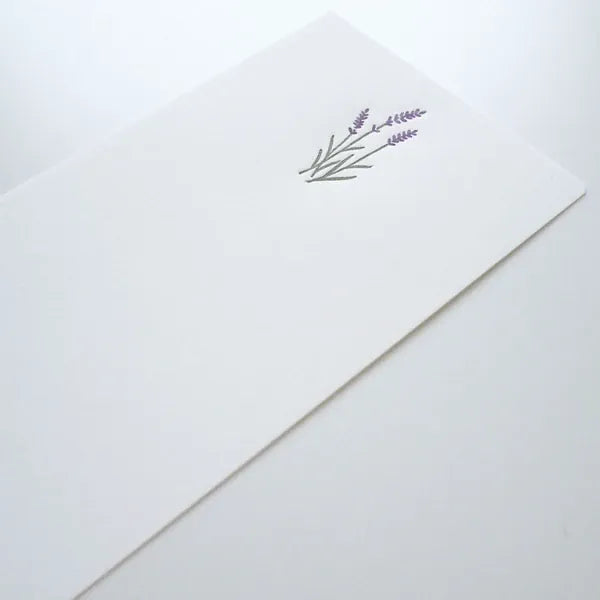 El Commun Paper Fleur Letter Set - Lavender