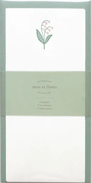 El Commun Paper Fleur Letter Set - Lily of the Valley (Suzuran)