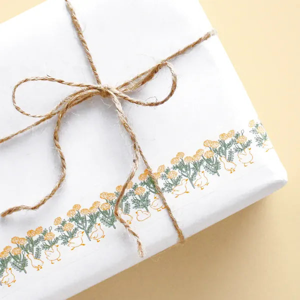 El Commun Paper Petit Et Grand Ducks and Flowers Washi Tape