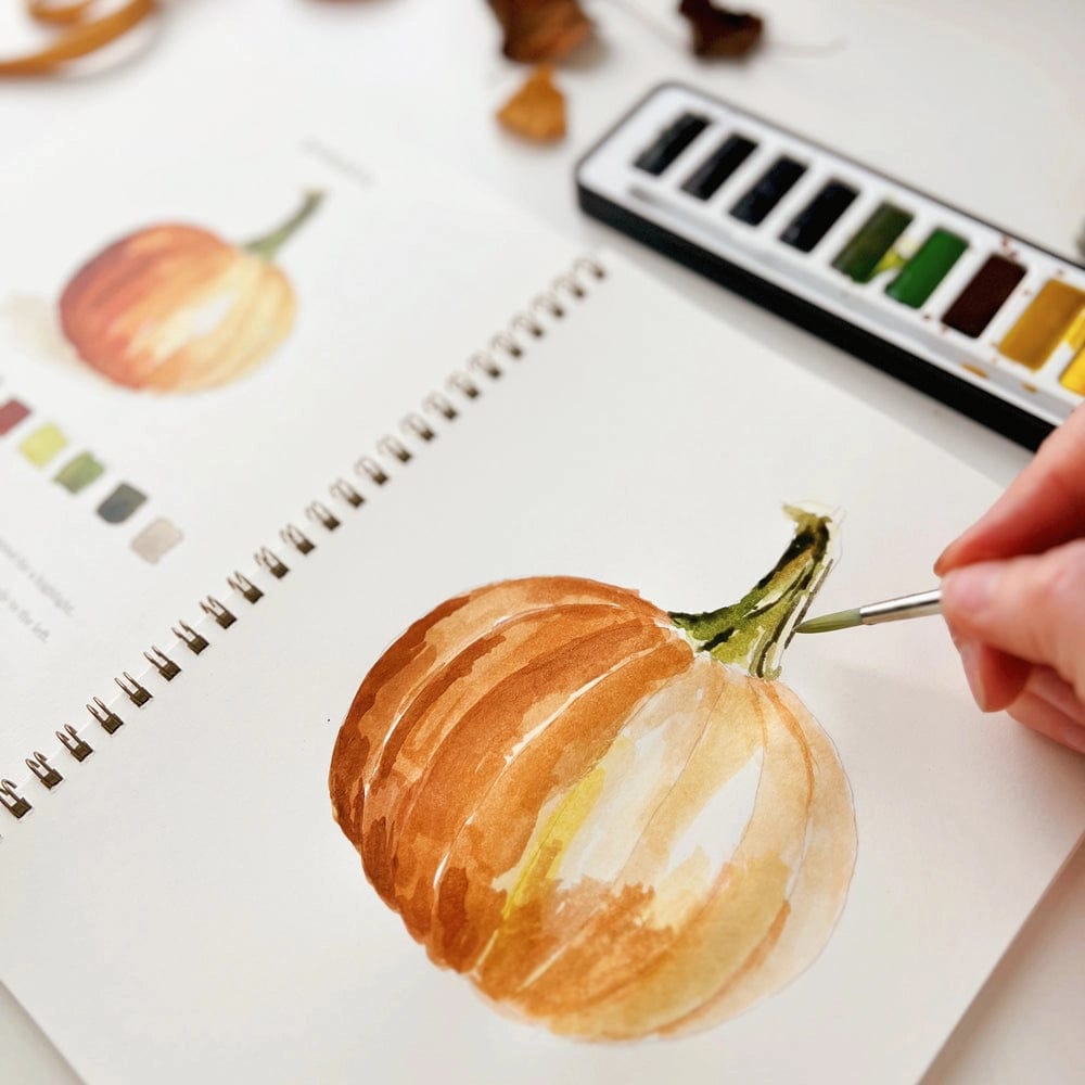 Emily Lex Art Supplies Watercolor Workbook: Autumn