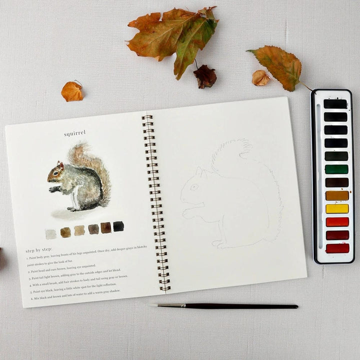 Emily Lex Art Supplies Watercolor Workbook: Autumn