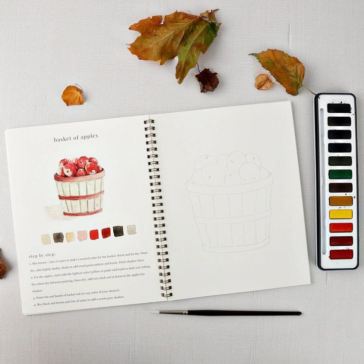 Emily Lex Art Supplies Watercolor Workbook: Autumn