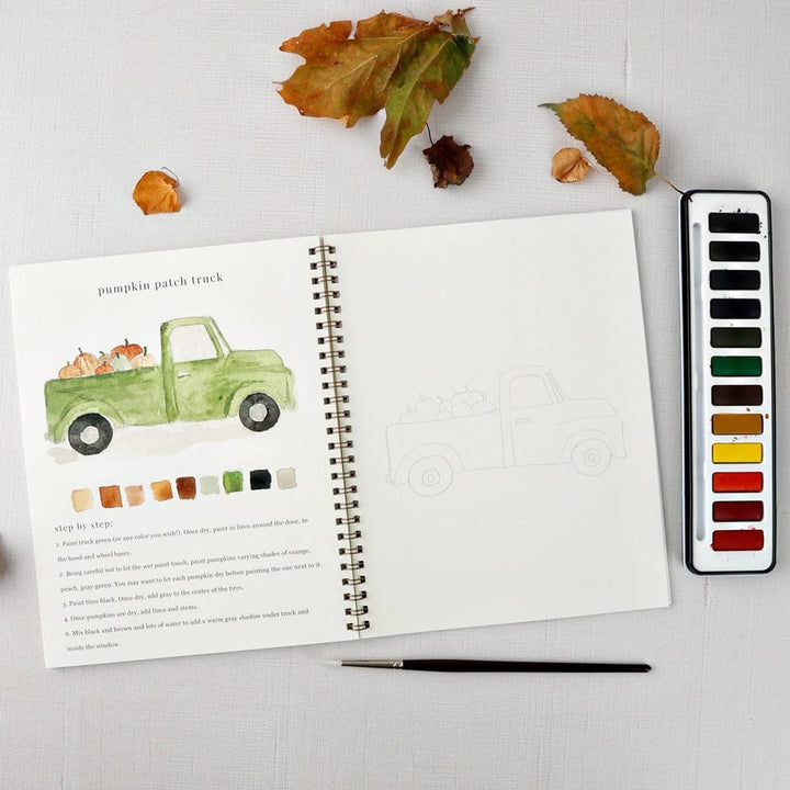 Emily Lex Art Supplies Watercolor Workbook: Autumn