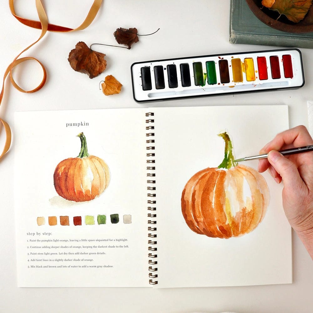 Emily Lex Art Supplies Watercolor Workbook: Autumn