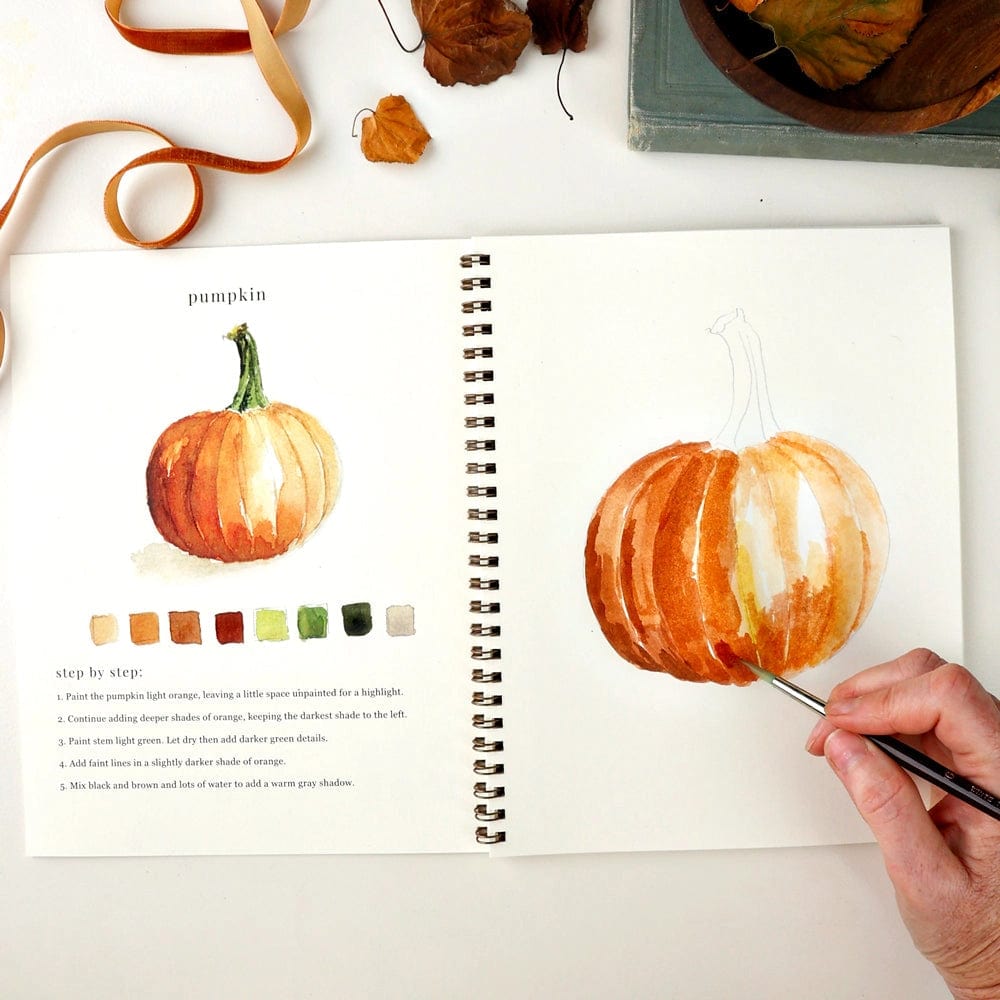 Emily Lex Art Supplies Watercolor Workbook: Autumn