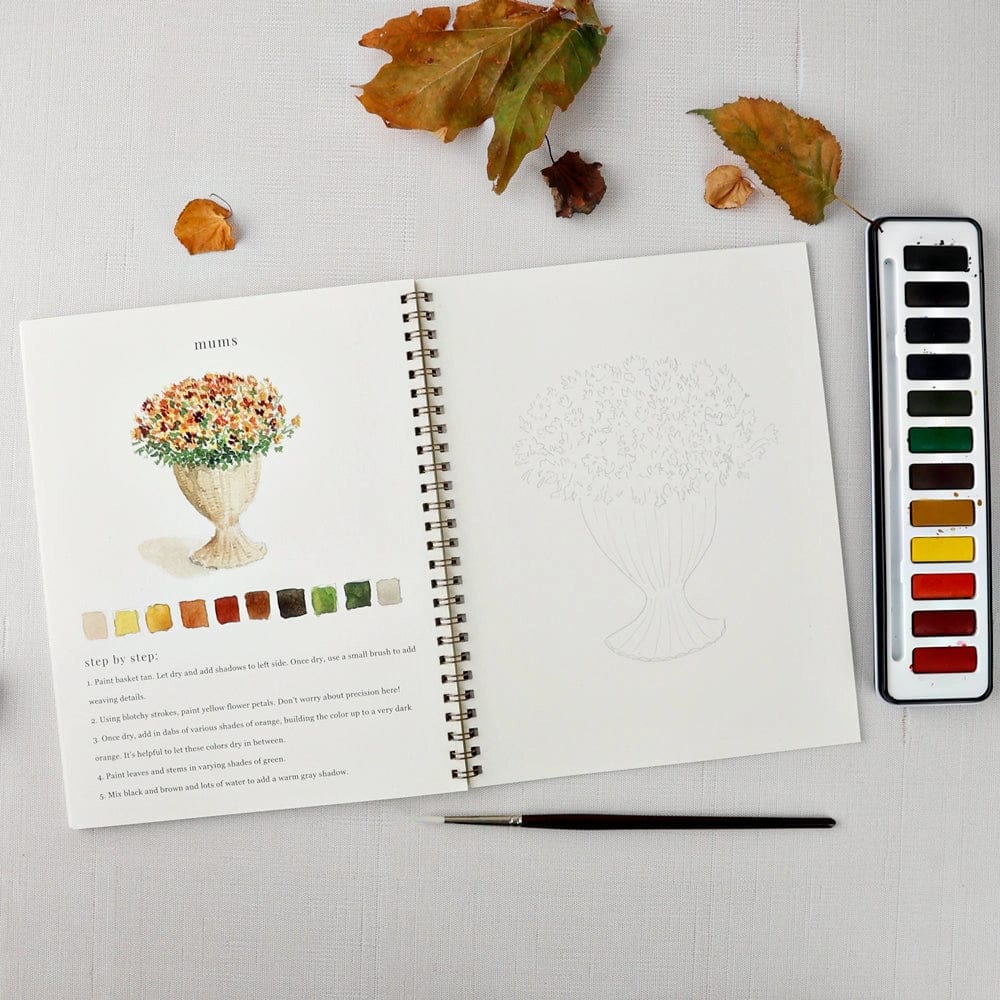 Emily Lex Art Supplies Watercolor Workbook: Autumn