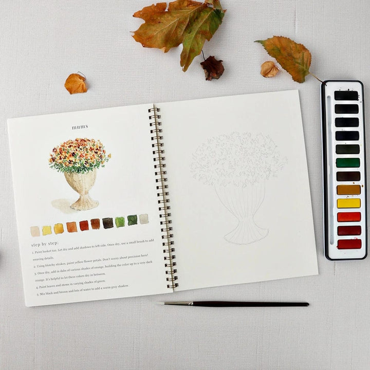 Emily Lex Art Supplies Watercolor Workbook: Autumn