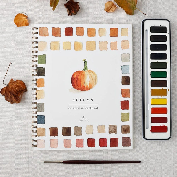 Emily Lex Art Supplies Watercolor Workbook: Autumn