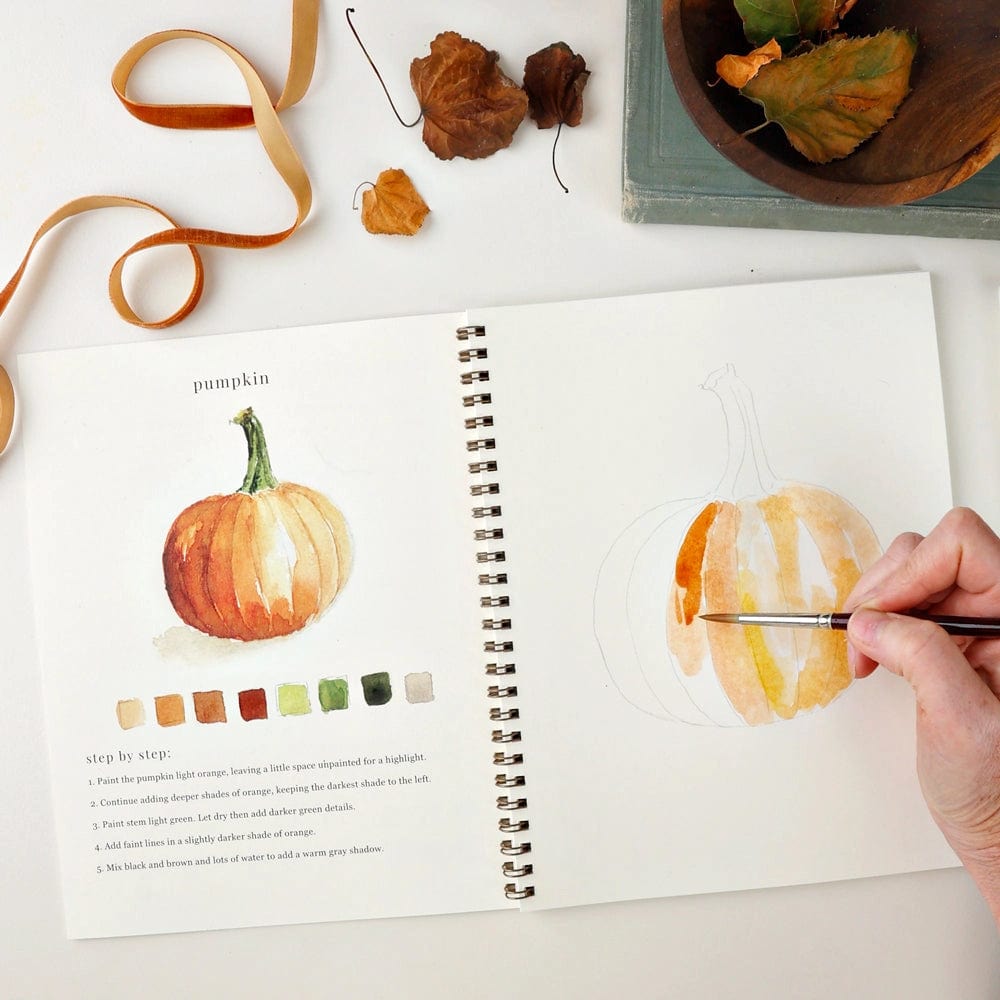 Emily Lex Art Supplies Watercolor Workbook: Autumn