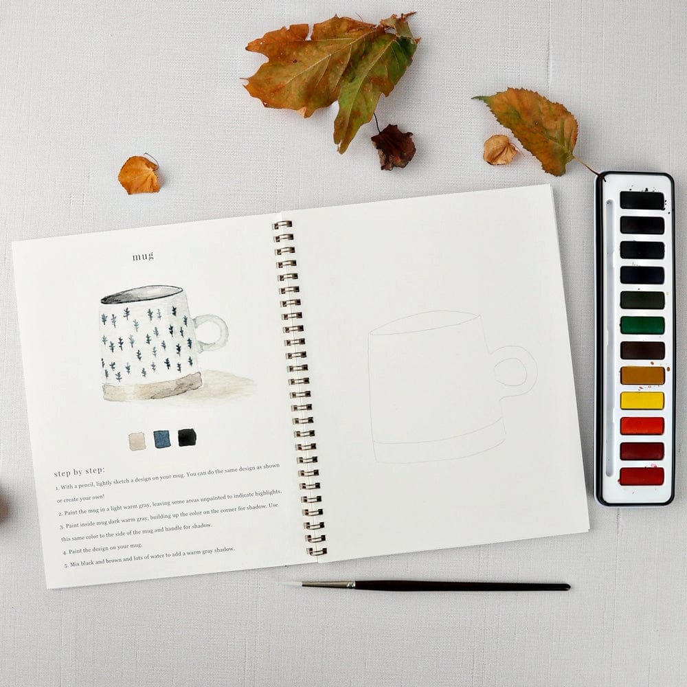 Emily Lex Art Supplies Watercolor Workbook: Autumn