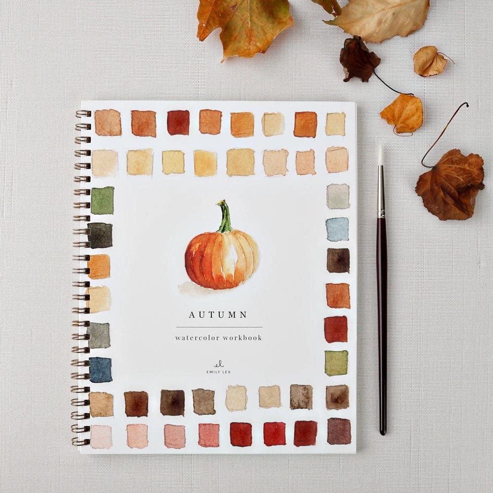 Emily Lex Art Supplies Watercolor Workbook: Autumn