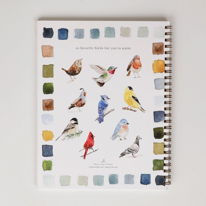 Emily Lex Art Supplies Watercolor Workbook: Birds