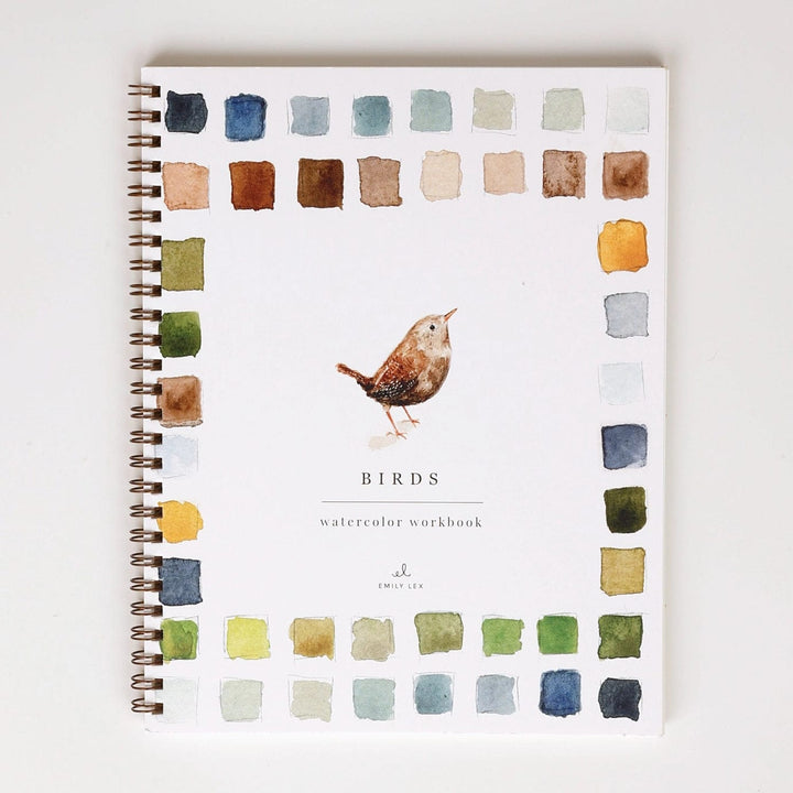 Emily Lex Art Supplies Watercolor Workbook: Birds