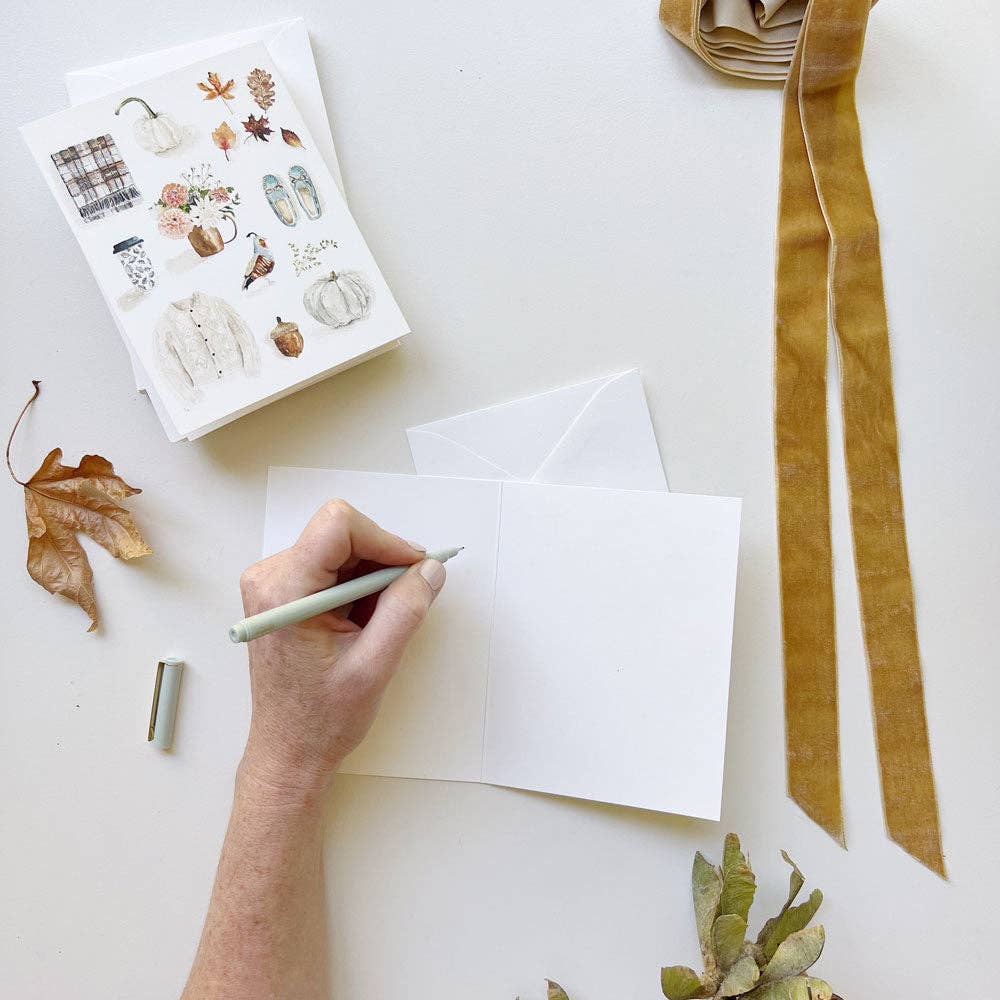Emily Lex Christmas notecard set Fall Notecard Set by Emily Lex