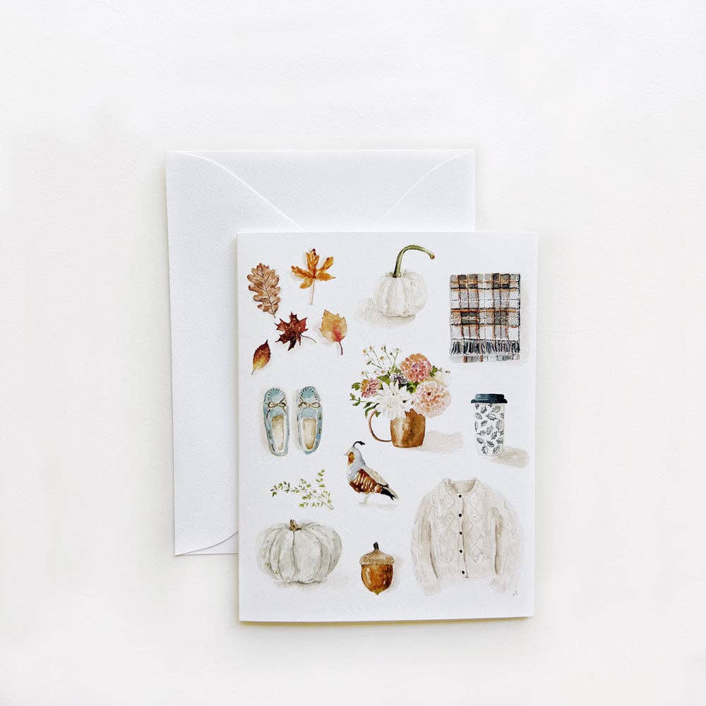 Emily Lex Christmas notecard set Fall Notecard Set by Emily Lex
