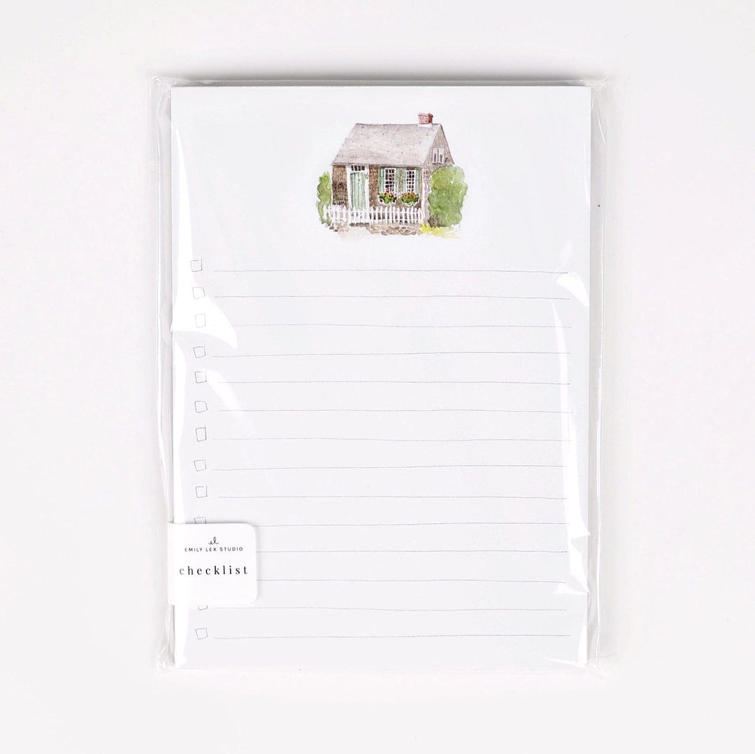 Emily Lex Notepad Checklist Notepad - Cottage