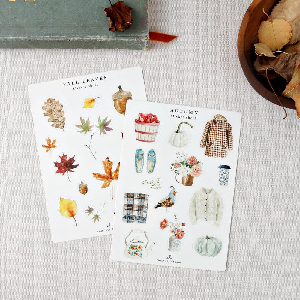 Emily Lex Sticker Sheets Emily Lex Autumn Sticker Sheet