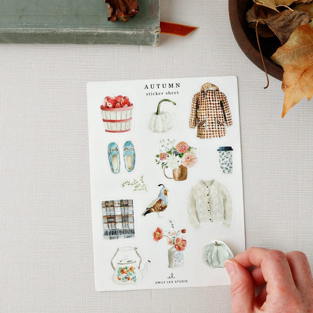 Emily Lex Sticker Sheets Emily Lex Autumn Sticker Sheet